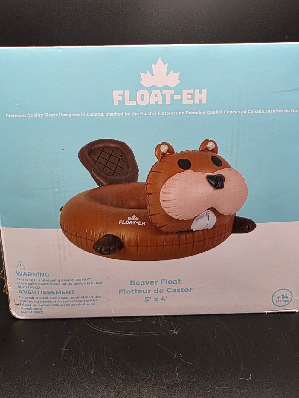 BEAVER FLOAT-EH Pool Floats Inflatable float Canada NEW IN BOX